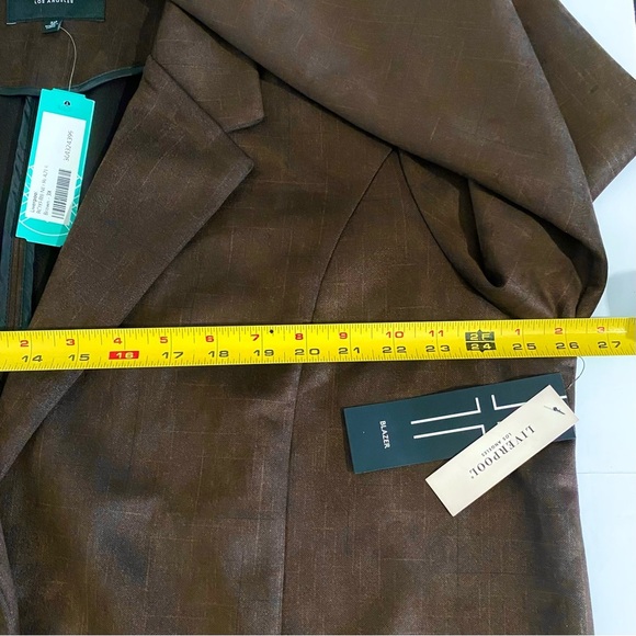 Liverpool Stitch Fix New Suede Stretch Boyfriend Blazer NWT - Picture 8 of 16